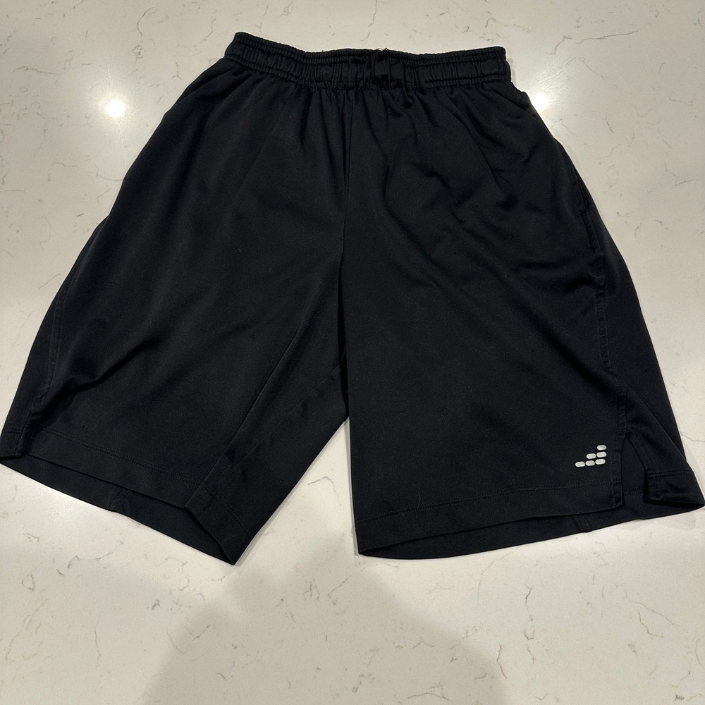 BCG Mens Athletic Basketball Shorts Black Size Small Elastic Waist Pockets